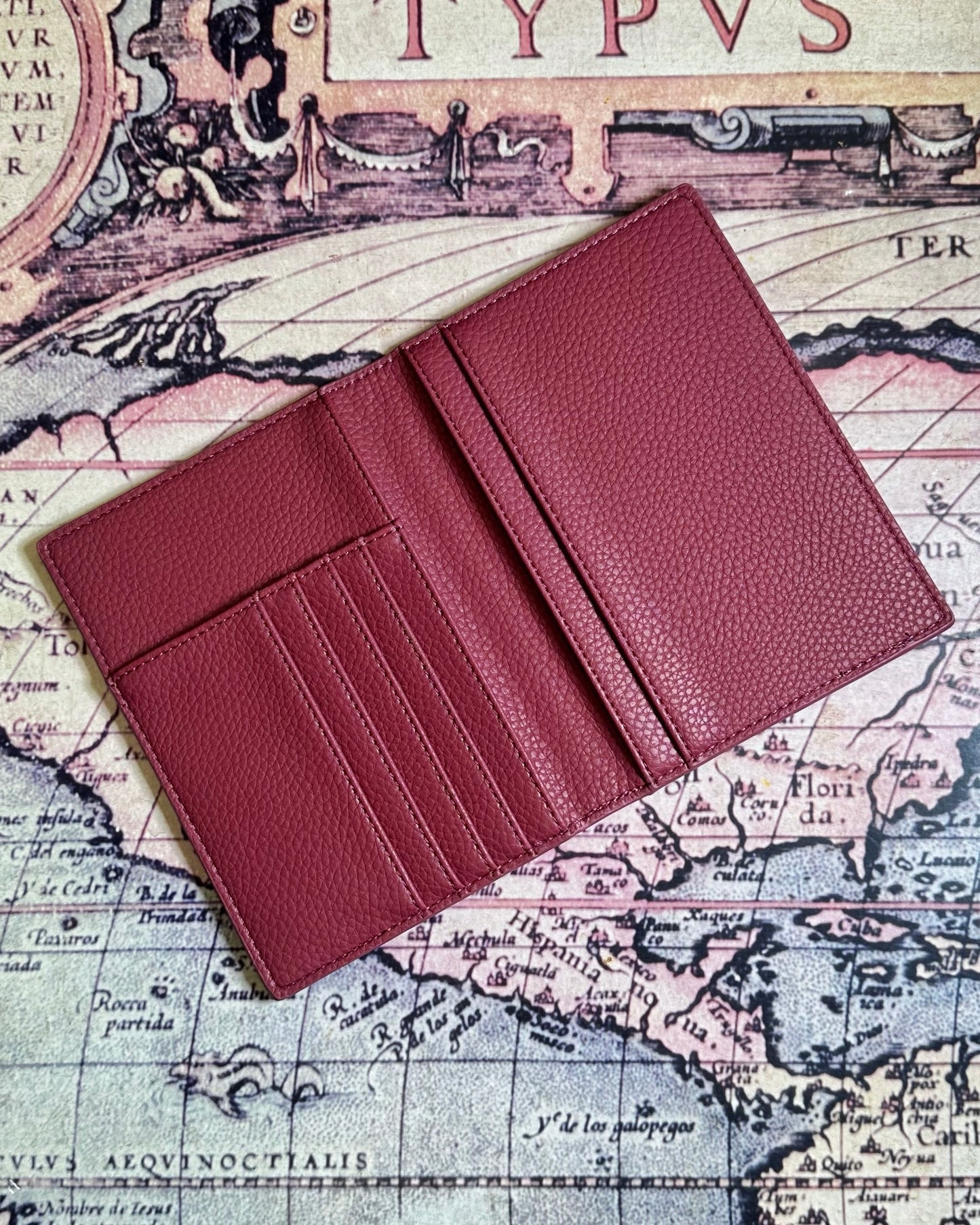Granada Red Passport Holder