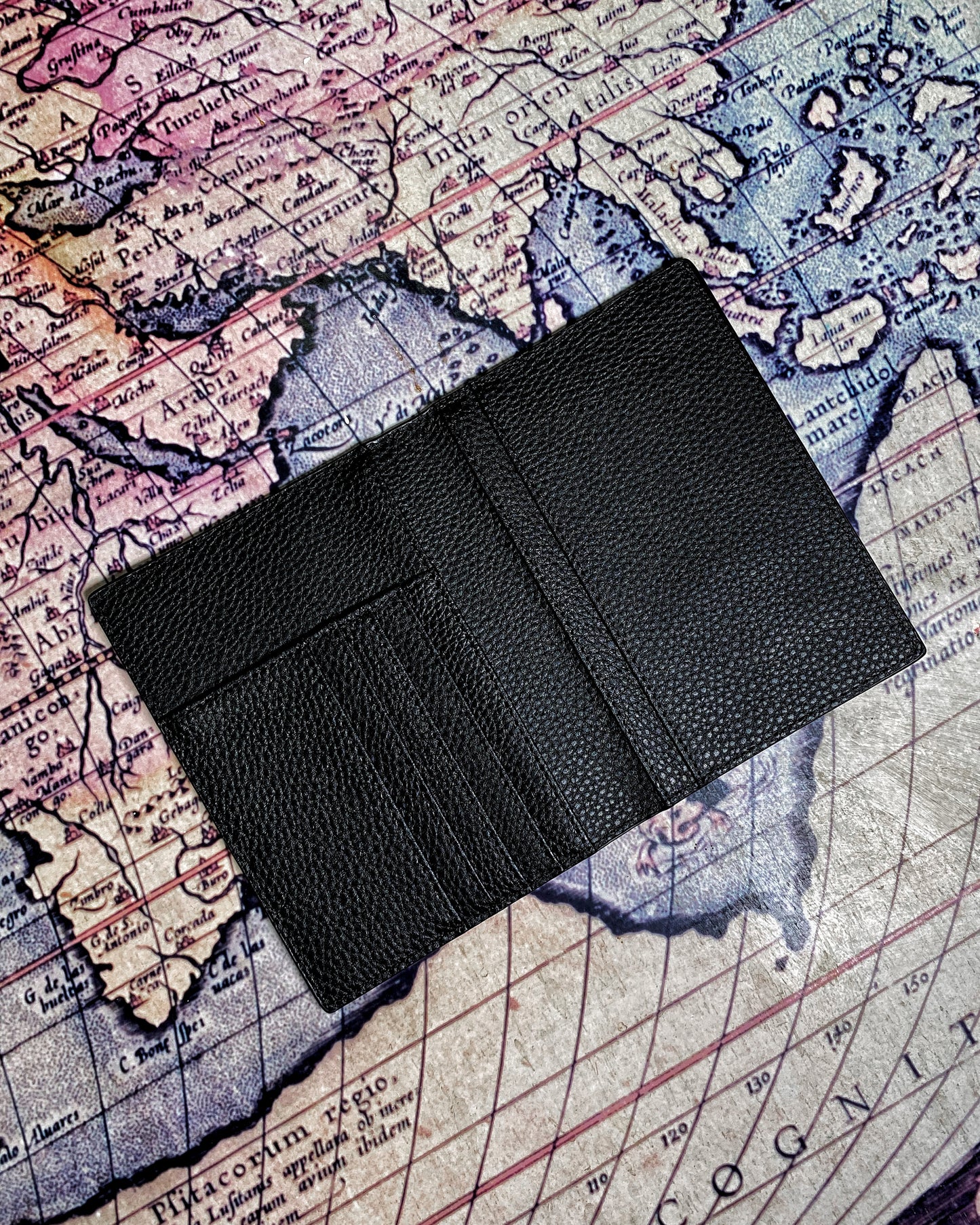 Black passport holder