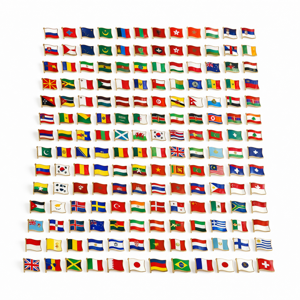 Kit de 193 Pines de Banderas