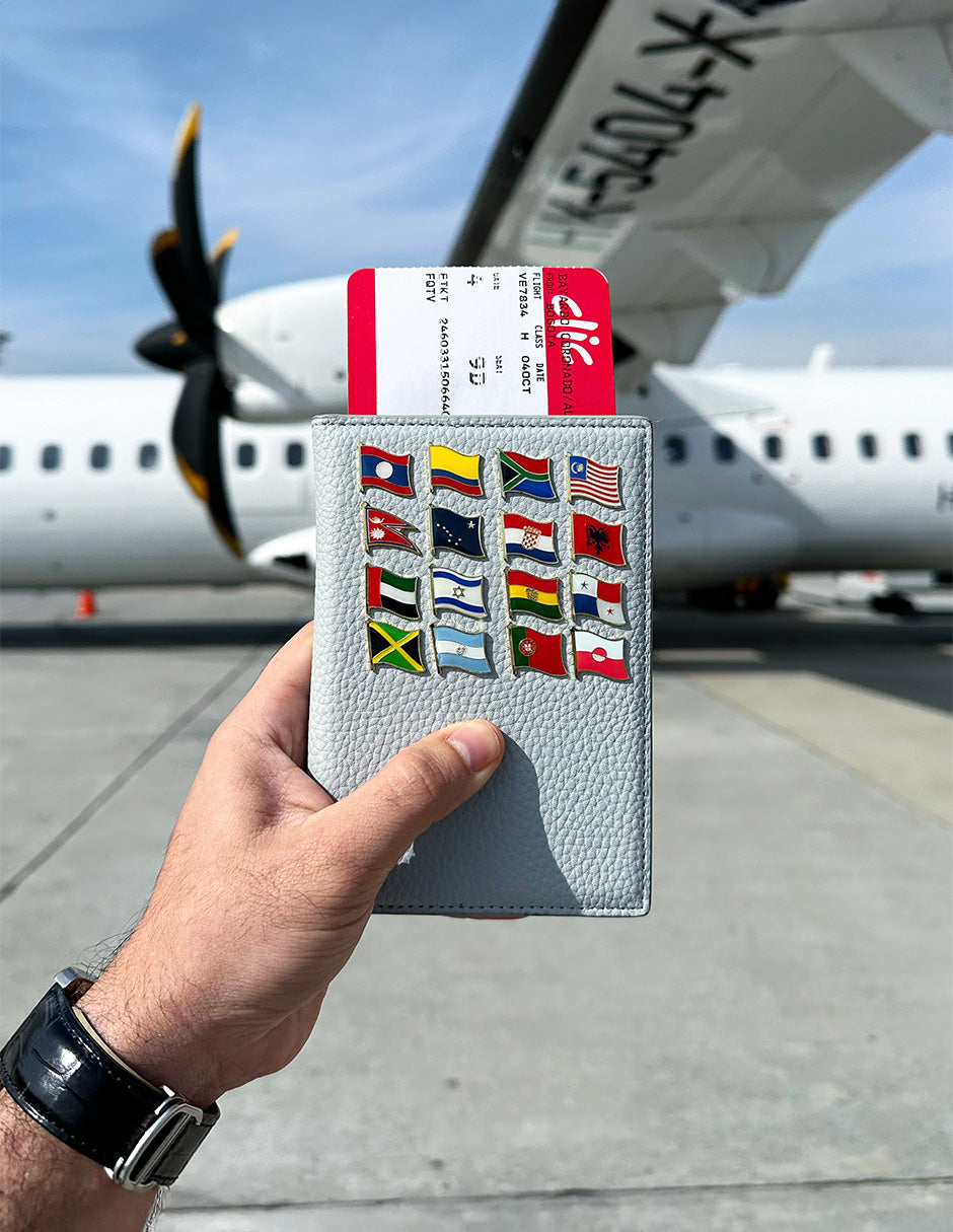 Glacier Grey Passport Holder 