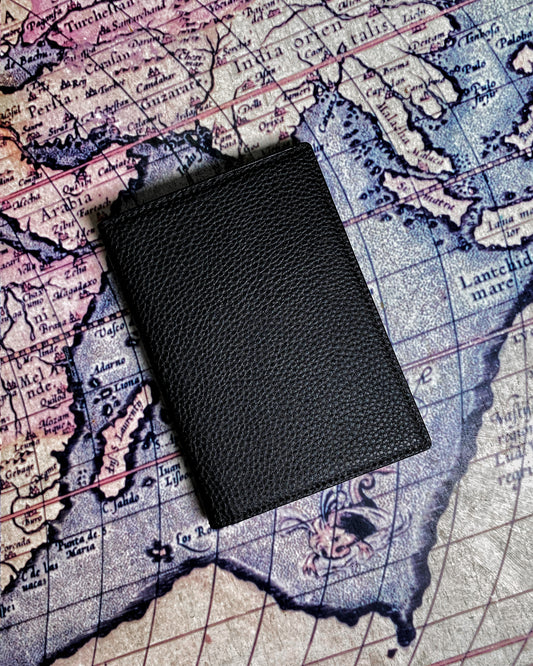 Black passport holder